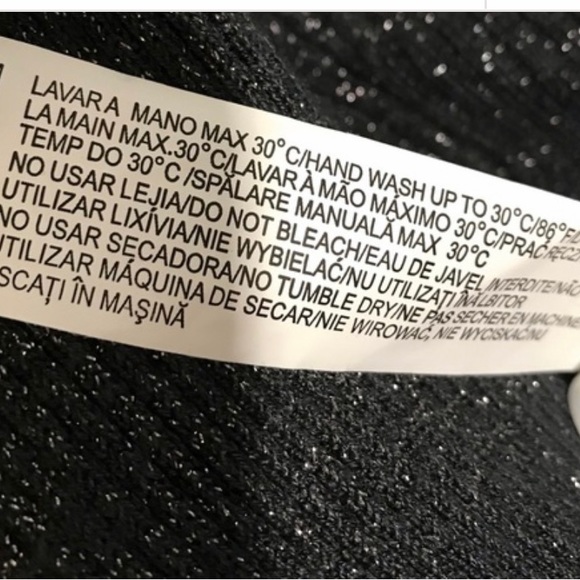 ZARA Black with Silver Ribbed Turtleneck - Picture 3 of 4